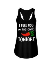 I Feel God In This Chili's Tonight Ladies Flowy Tank tile