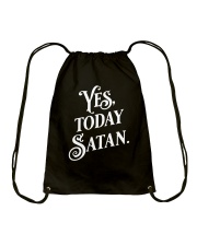 Yes Today Satan Not Today Jesus Drawstring Bag tile