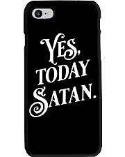 Yes Today Satan Not Today Jesus Phone Case tile