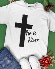 Easter Christian Faith He Risen Cross Classic T-Shirt apparel-classic-tshirt-lifestyle-back-69