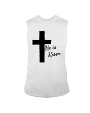 Easter Christian Faith He Risen Cross Sleeveless Tee tile