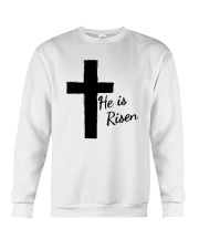 Easter Christian Faith He Risen Cross Crewneck Sweatshirt tile