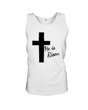Easter Christian Faith He Risen Cross Unisex Tank tile