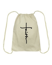 Christian Faith in a Cross Drawstring Bag tile