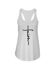 Christian Faith in a Cross Ladies Flowy Tank tile