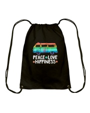 Love Hippiness Peace Van Hippie Drawstring Bag tile