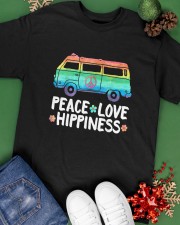 Love Hippiness Peace Van Hippie Classic T-Shirt apparel-classic-tshirt-lifestyle-back-69