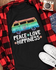 Love Hippiness Peace Van Hippie Classic T-Shirt apparel-classic-tshirt-lifestyle-front-163