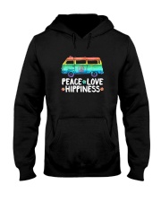 Love Hippiness Peace Van Hippie Hooded Sweatshirt tile
