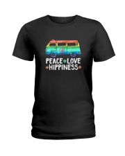 Love Hippiness Peace Van Hippie Ladies T-Shirt tile