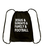 Jesus Sundays Family Football Drawstring Bag tile