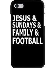 Jesus Sundays Family Football Phone Case tile