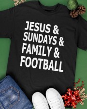 Jesus Sundays Family Football Classic T-Shirt apparel-classic-tshirt-lifestyle-back-69