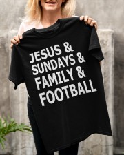 Jesus Sundays Family Football Classic T-Shirt apparel-classic-tshirt-lifestyle-front-117