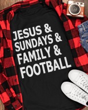 Jesus Sundays Family Football Classic T-Shirt apparel-classic-tshirt-lifestyle-front-163