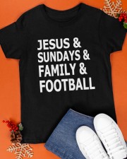 Jesus Sundays Family Football Classic T-Shirt apparel-classic-tshirt-lifestyle-front-83