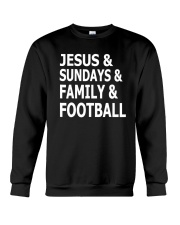 Jesus Sundays Family Football Crewneck Sweatshirt tile