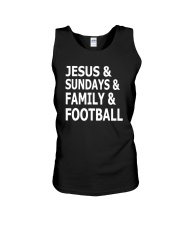 Jesus Sundays Family Football Unisex Tank tile