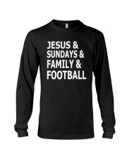 Jesus Sundays Family Football Long Sleeve Tee tile