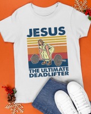 Jesus The Ultimate Deadlifter Classic T-Shirt apparel-classic-tshirt-lifestyle-front-83