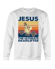 Jesus The Ultimate Deadlifter Crewneck Sweatshirt tile
