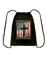 Stand For The Flag Kneel For The Cross Drawstring Bag tile