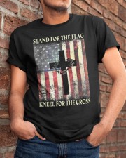 Stand For The Flag Kneel For The Cross Classic T-Shirt apparel-classic-tshirt-lifestyle-26