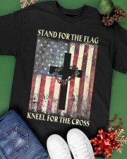 Stand For The Flag Kneel For The Cross Classic T-Shirt apparel-classic-tshirt-lifestyle-back-69
