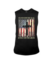 Stand For The Flag Kneel For The Cross Sleeveless Tee tile