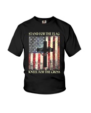 Stand For The Flag Kneel For The Cross Youth T-Shirt tile