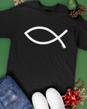 Ichthys Ichthus Christian Symbol Jesus Fish Classic T-Shirt apparel-classic-tshirt-lifestyle-back-69
