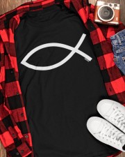 Ichthys Ichthus Christian Symbol Jesus Fish Classic T-Shirt apparel-classic-tshirt-lifestyle-front-163