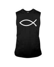 Ichthys Ichthus Christian Symbol Jesus Fish Sleeveless Tee tile