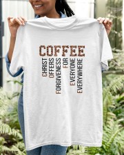 Coffee Christ Offers Forgiveness Classic T-Shirt apparel-classic-tshirt-lifestyle-front-130