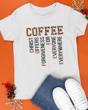 Coffee Christ Offers Forgiveness Classic T-Shirt apparel-classic-tshirt-lifestyle-front-83