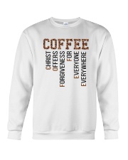 Coffee Christ Offers Forgiveness Crewneck Sweatshirt tile