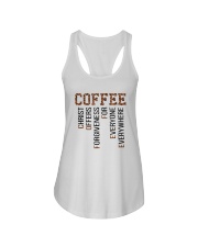 Coffee Christ Offers Forgiveness Ladies Flowy Tank tile