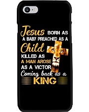 Jesus Born As Baby Preached As A Child Phone Case tile