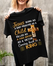 Jesus Born As Baby Preached As A Child Classic T-Shirt apparel-classic-tshirt-lifestyle-front-117