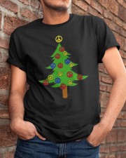 PEACE SIGN Christmas Tree Classic T-Shirt apparel-classic-tshirt-lifestyle-26