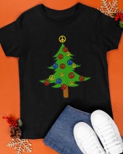 PEACE SIGN Christmas Tree Classic T-Shirt apparel-classic-tshirt-lifestyle-front-83