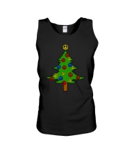PEACE SIGN Christmas Tree Unisex Tank tile