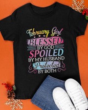 February girl blessed by god Classic T-Shirt apparel-classic-tshirt-lifestyle-front-83