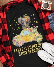 I Got A Peaceful Elephant Hippie Classic T-Shirt apparel-classic-tshirt-lifestyle-front-163