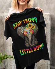 Stay trippy little hippie elephant tie dye Classic T-Shirt apparel-classic-tshirt-lifestyle-front-117