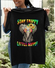 Stay trippy little hippie elephant tie dye Classic T-Shirt apparel-classic-tshirt-lifestyle-front-130