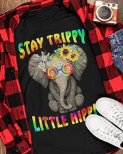 Stay trippy little hippie elephant tie dye Classic T-Shirt apparel-classic-tshirt-lifestyle-front-163