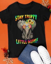 Stay trippy little hippie elephant tie dye Classic T-Shirt apparel-classic-tshirt-lifestyle-front-83