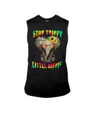 Stay trippy little hippie elephant tie dye Sleeveless Tee tile