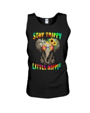 Stay trippy little hippie elephant tie dye Unisex Tank tile